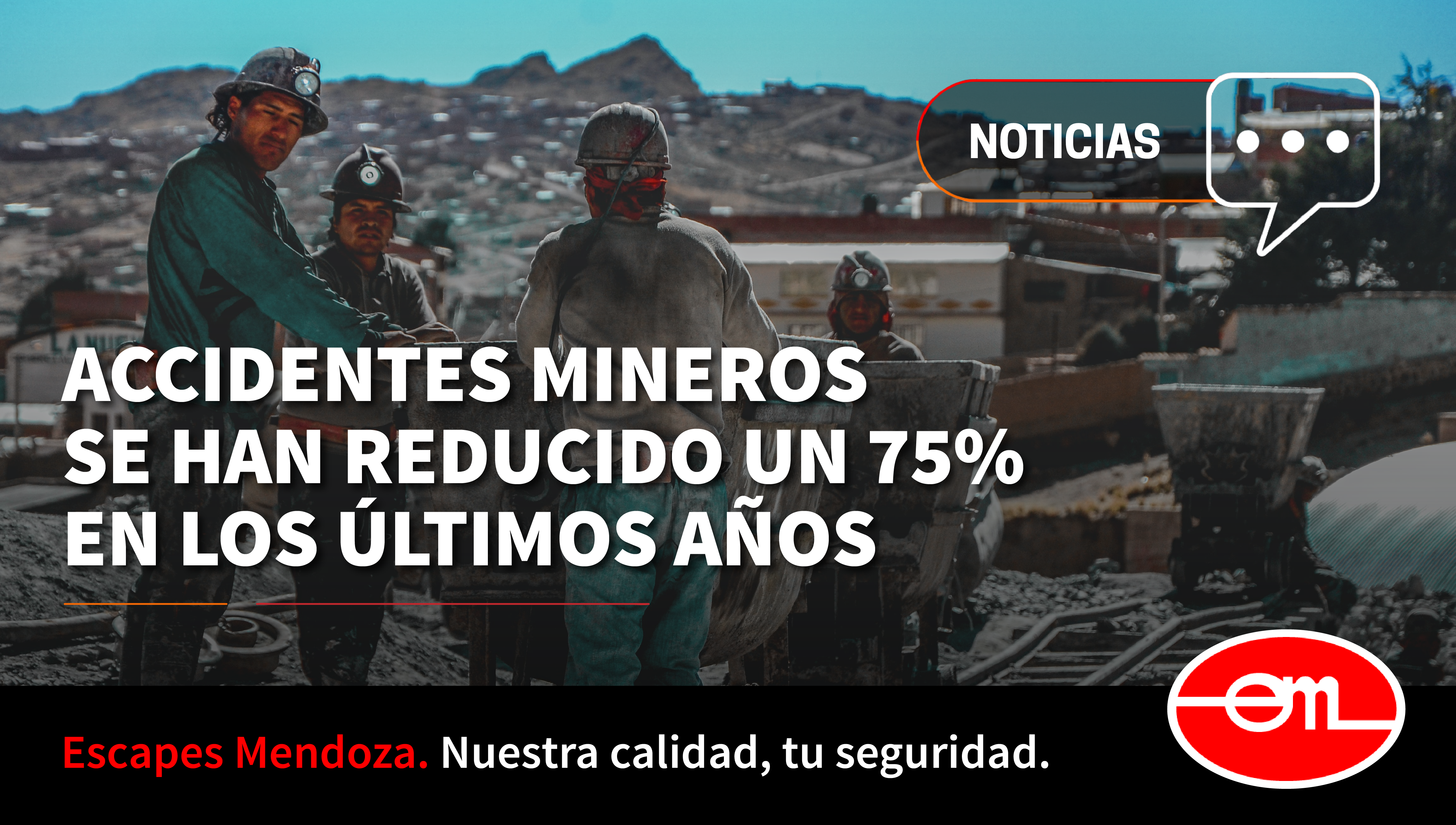 Accidentes mineros en Chile han disminuido un 75% en los últimos años