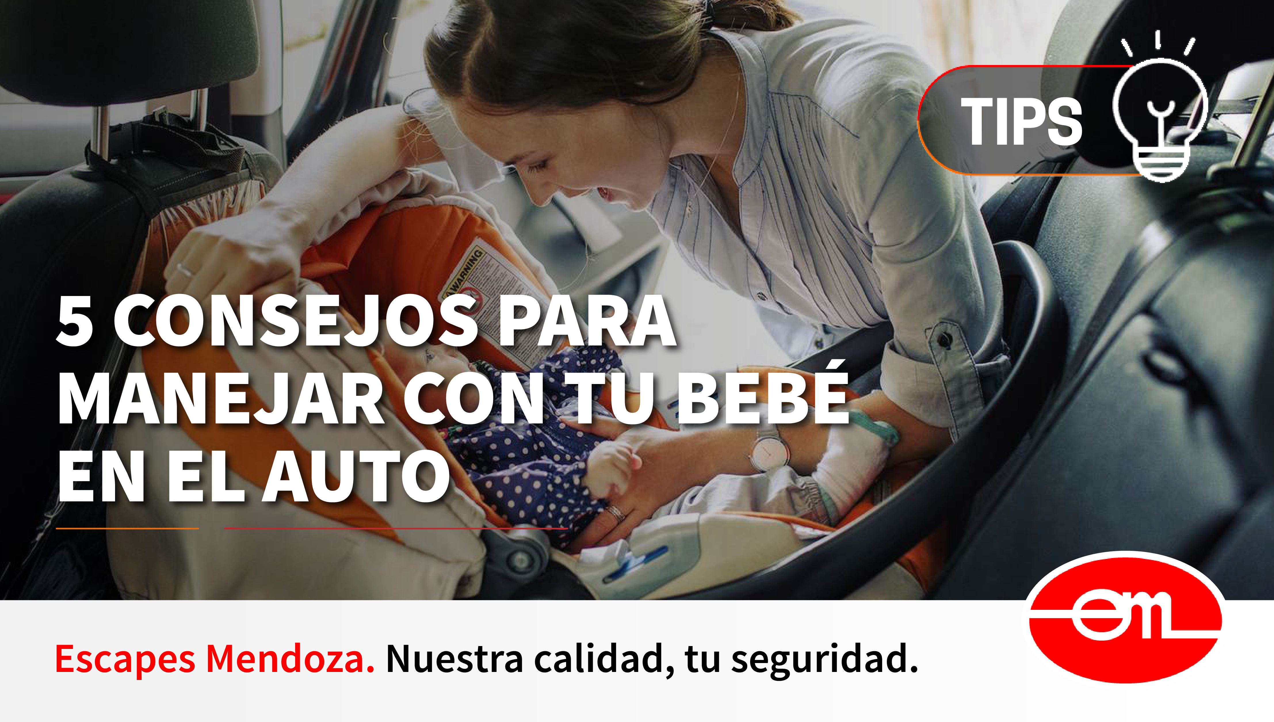 consejos para manejar con tu bebé en el auto