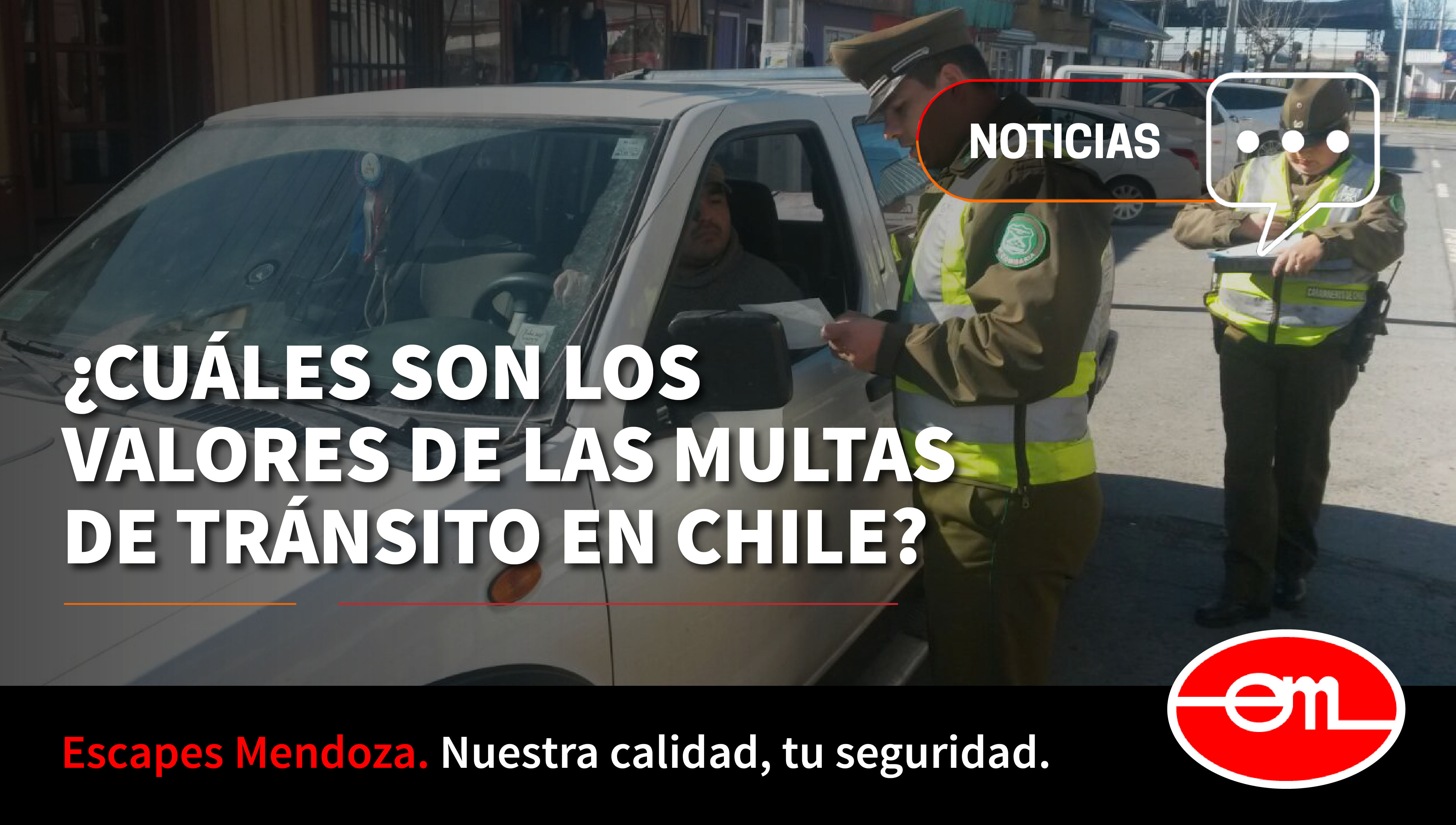 mostrar los valores de las multas de tránsito en Chile