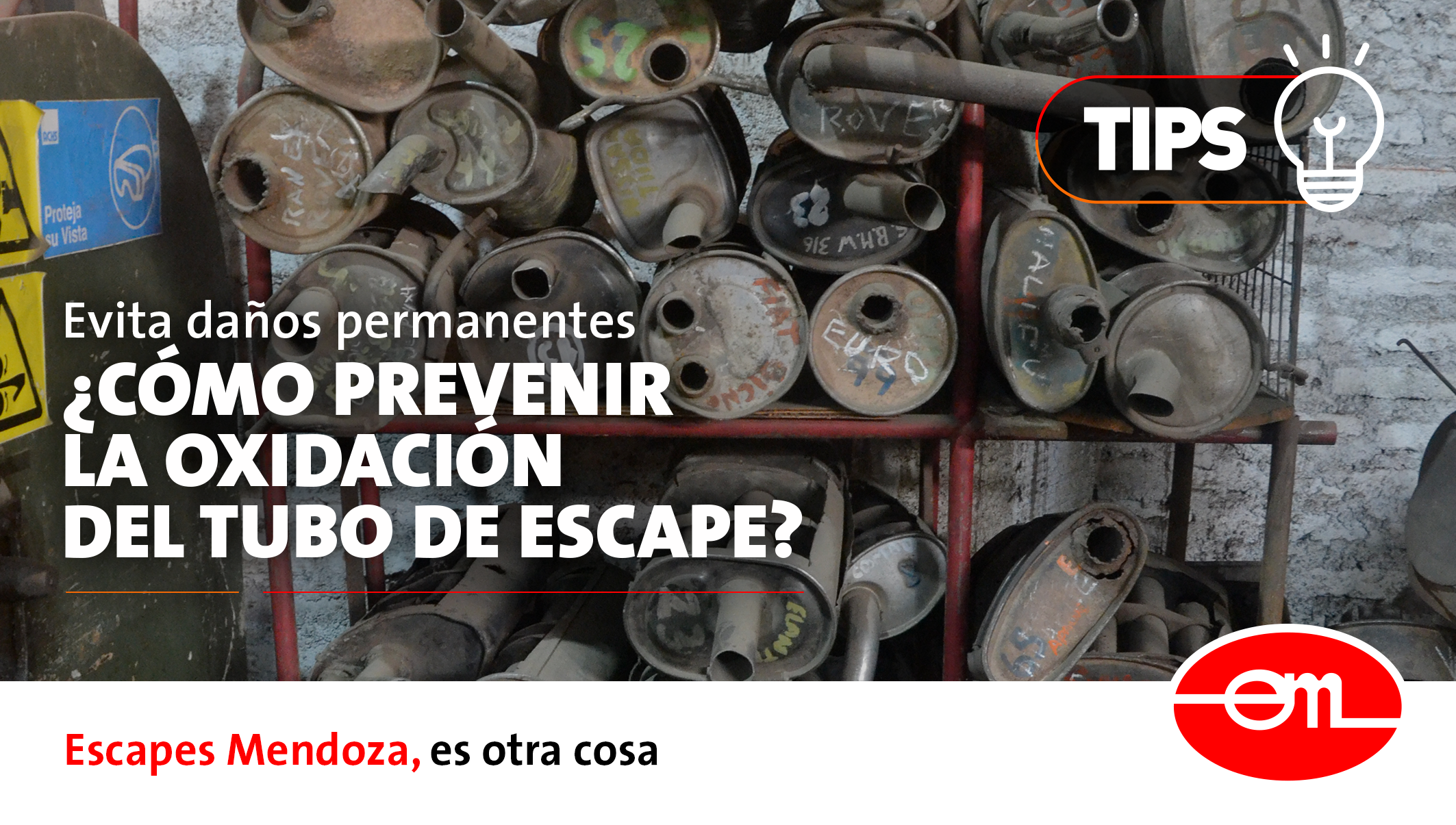 prevenir el óxido del tubo de escape